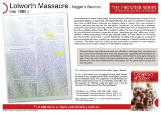 The Frontier Series Lolworth Massacre