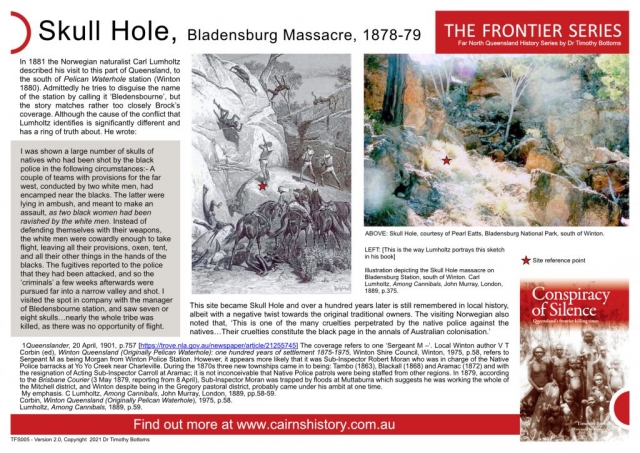 The Frontier Series Skull Hole Bladensburg Massacre